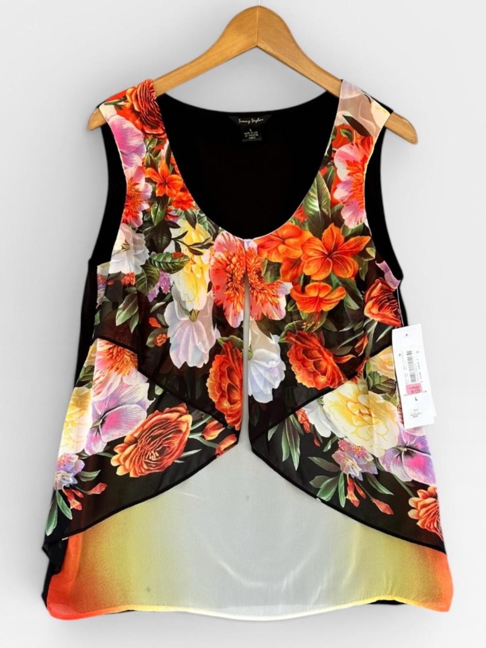 🎉5 for$45🎉 NWT Sunny Taylor top blouse shirt size L